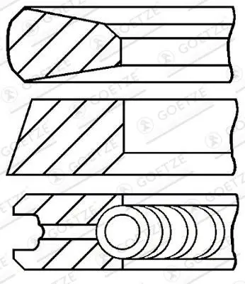 Set segmenti piston GOETZE ENGINE 08-181800-00