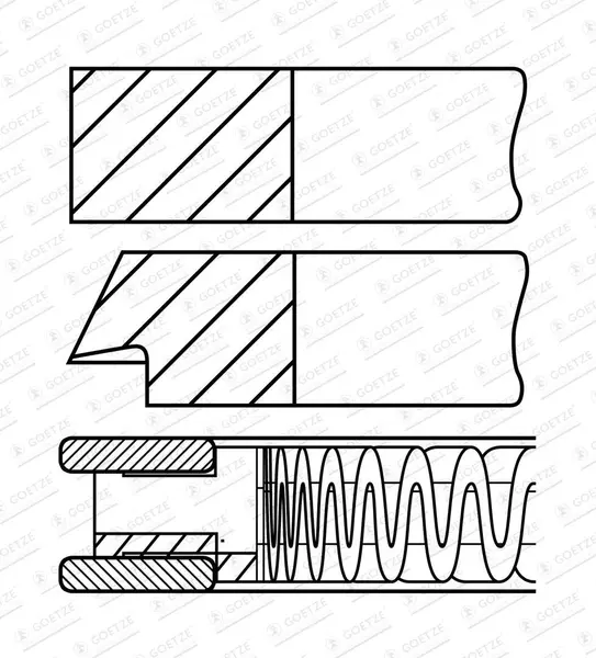 Set segmenti piston GOETZE ENGINE 08-306900-00