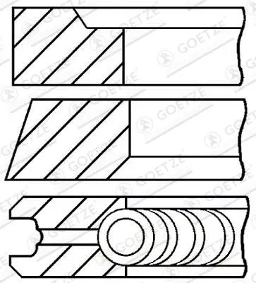 Set segmenti piston GOETZE ENGINE 08-421000-00