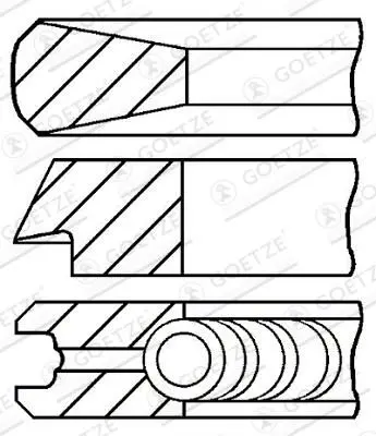Set segmenti piston GOETZE ENGINE 08-422100-00