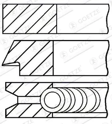 Set segmenti piston GOETZE ENGINE 08-425307-00