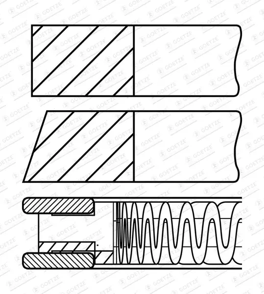 Set segmenti piston GOETZE ENGINE 08-426107-00