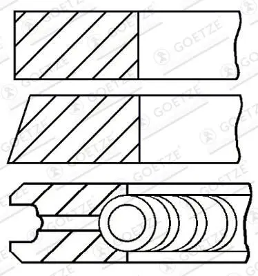 Set segmenti piston GOETZE ENGINE 08-426607-00