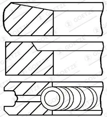 Set segmenti piston GOETZE ENGINE 08-431700-00