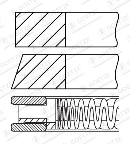 Set segmenti piston GOETZE ENGINE 08-447807-00