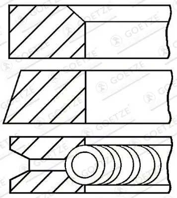 Set segmenti piston GOETZE ENGINE 08-502200-00