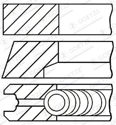Set segmenti piston GOETZE ENGINE 08-524900-00