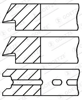 Set segmenti piston GOETZE ENGINE 08-742600-00