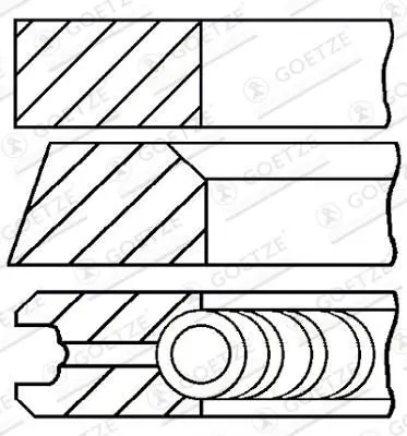 Set segmenti piston GOETZE ENGINE 08-743600-00