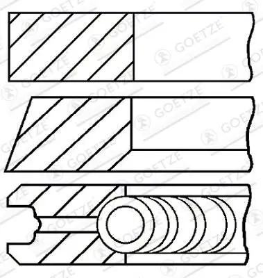 Set segmenti piston GOETZE ENGINE 08-990100-00