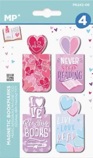 Set semn de carte magnetice MP - Love, 4 buc.