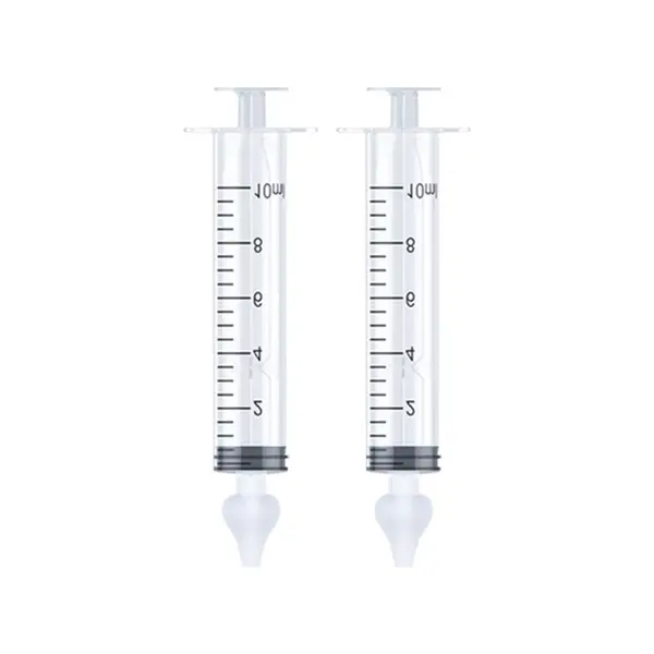 Set seringi pentru lavaj nazal RedLine Nasucel pentru curatarea si hidratarea cailor nazale, 2 x 10 ml, 4 luni +