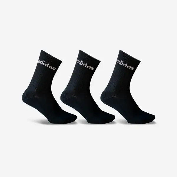 Set Şosete Lungi Tenis x 3 Negru