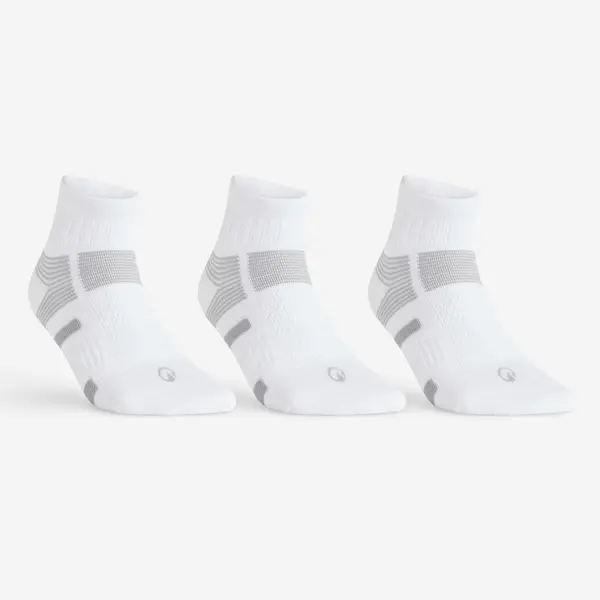 Set Şosete Mid RS560 x3 Alb-Gri Adulţi