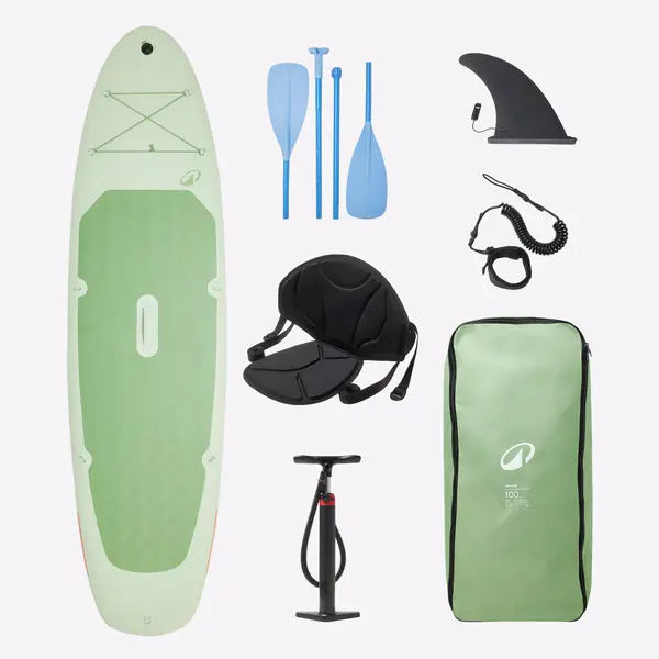 Set Stand up paddle convertibil 100 Verde