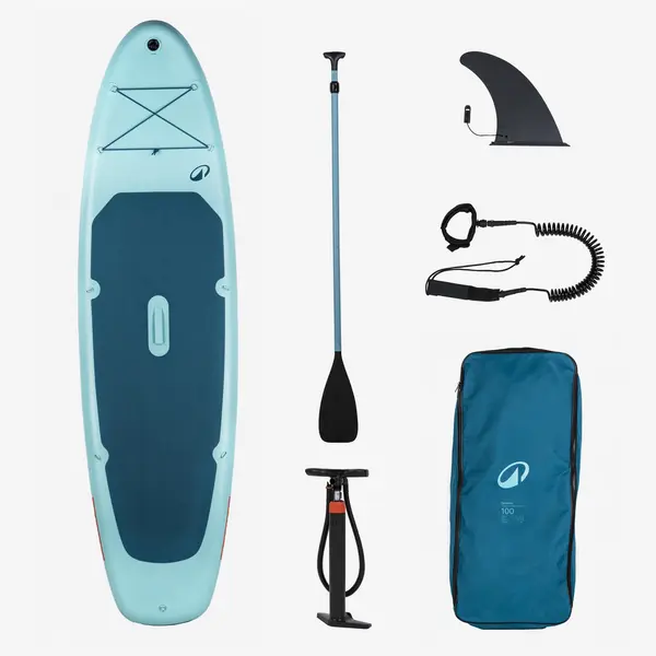 Set Stand up paddle gonflabil 10'6 1-2 persoane (de până la 130 kg) 100 Albastru