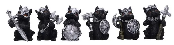 Set statuete Nemesis Now Adult: Humor - Cat Crusaders