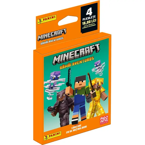 Set stickere, Panini Ecoblister, Minecraft Stay Adventurous