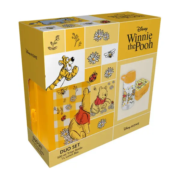 Set sticlă de apa și cutie pentru mâncare Disney - Winnie the Pooh