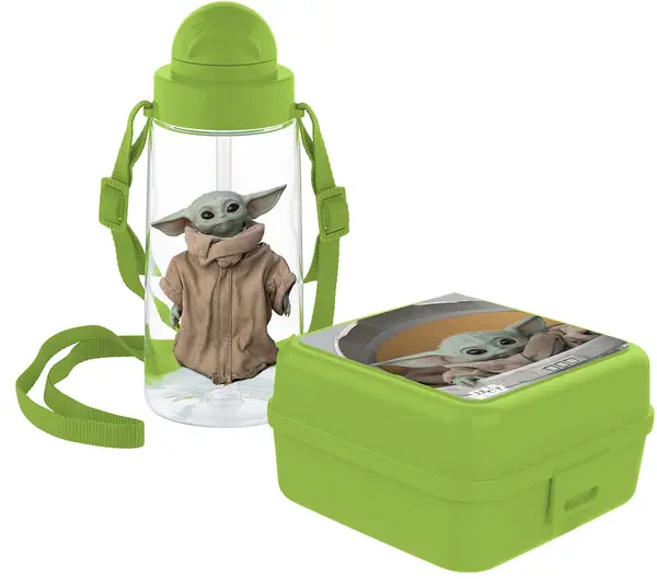 Set sticlă și cutie pentru mâncare Disney - The Mandalorian