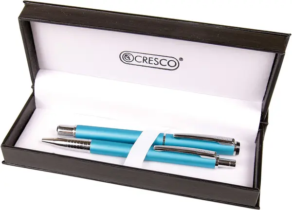 Set stilou și pix Cresco Winner Pastel - Albastru