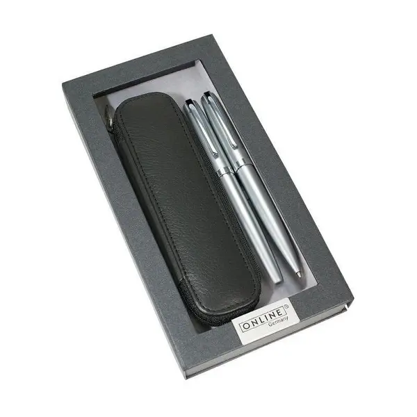 Set stilou și pix Online Elegance - Silver
