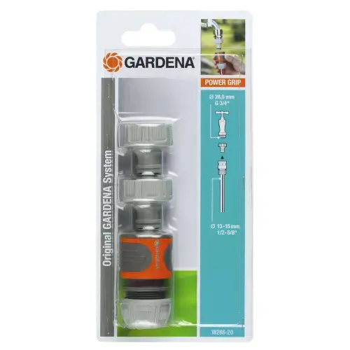 Set stut si conector Gardena pentru furtun 13 mm (1/2inch) si 15 mm (5/8”), 18286