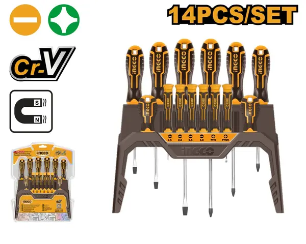 Set Surubelnite 14pcs Super Select INGCO HKSD1428