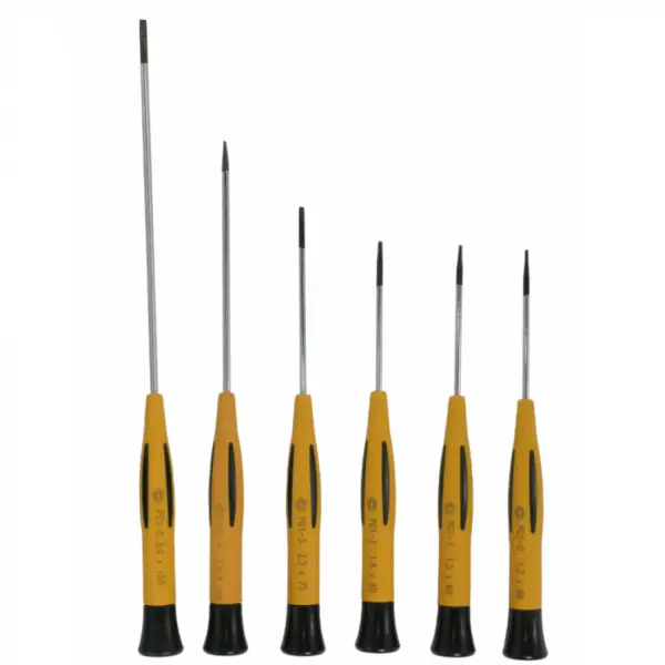 Set surubelnite de precizie, profil drept, 6 piese, Piergiacomi KITS