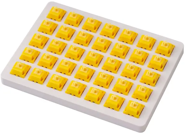 Set switch-uri Keychron - Gateron Cap Golden Yellow, 35 buc.