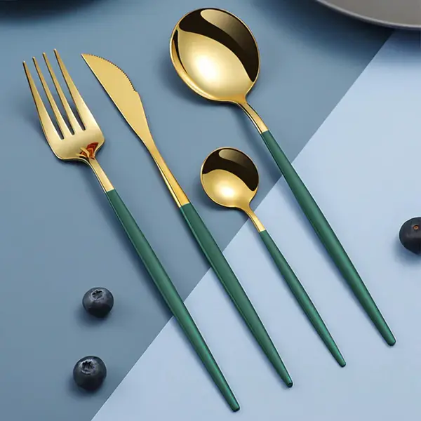Set tacamuri 24 piese stil portughez, otel inoxidabil