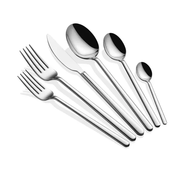 Set tacamuri 36 bucati Allegra Argintiu 23.4x23.4x23.4 cm