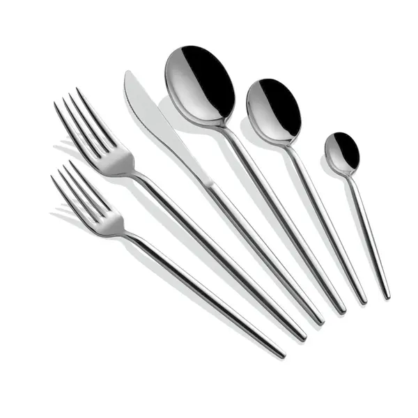 Set tacamuri 36 bucati Almeria Argintiu 23.4x23.4x6 cm