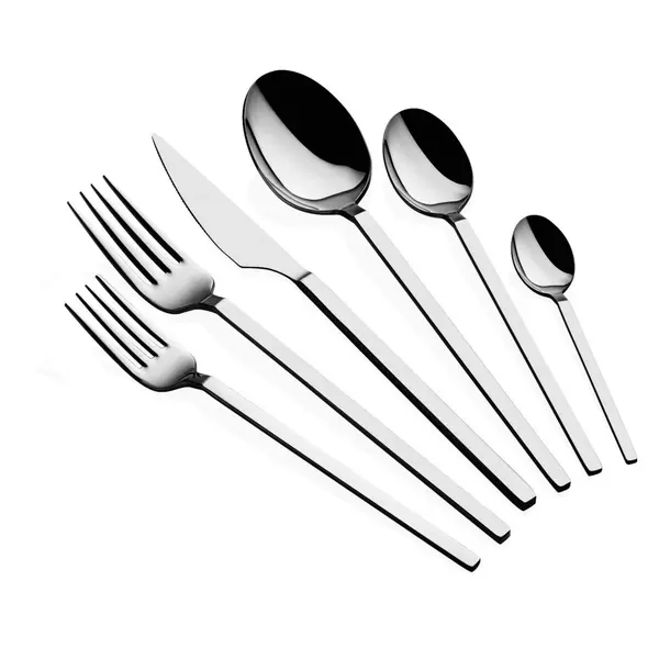 Set tacamuri 36 bucati Carre Argintiu 21.5x21.5x22.2 cm