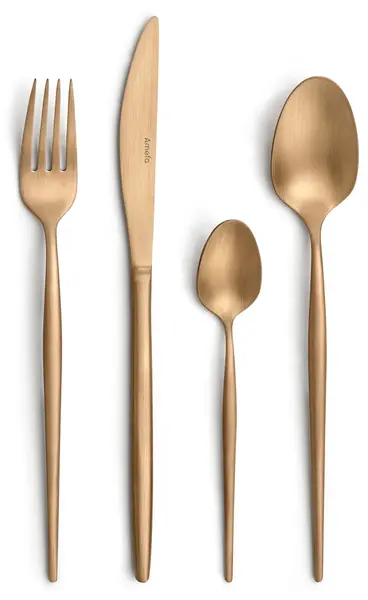 Set tacâmuri Amefa - Soprano, 16 piese, cu acoperire PVD cupru