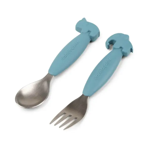 Set tacamuri Done by Deer Friends blue inox