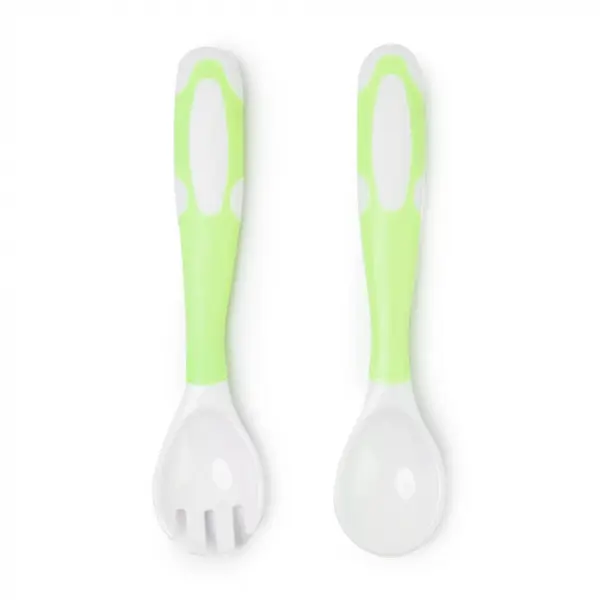 Set Tacamuri pentru Bebelusi Silicon si Plastic - Verde - Nurio
