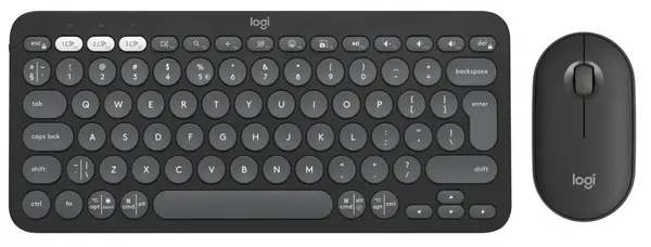 Set tastatură Logitech K380s + mouse Logitech M350s, gri