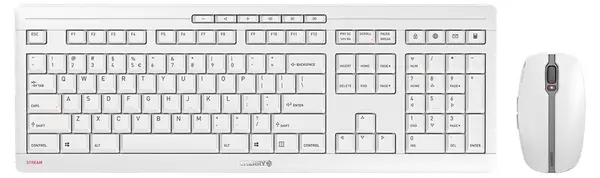 Set tastatură și mouse Cherry - Stream Recharge, wireless, gri