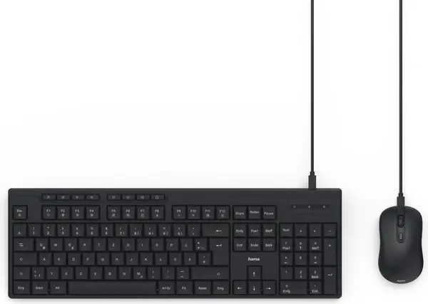 Set tastatură și mouse Hama – CKM-200, negru