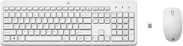 Set tastatură și mouse HP – 230, wireless, alb