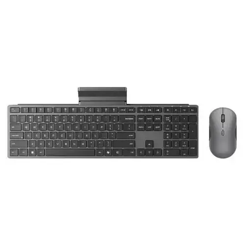 Set Tastatura si Mouse Wireless Lenovo 700 Modern Combo, Bluetooth 5.3/2,4GHz, Layout US EN (Gri)