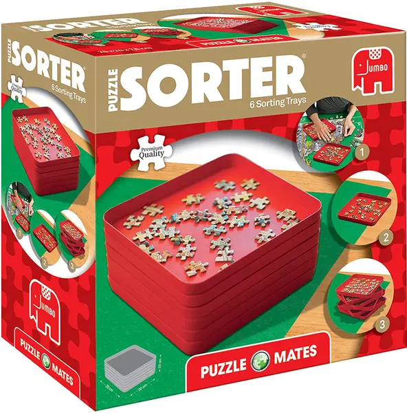 Set tavite sortare pentru piese puzzle Jumbo - 6 bucati