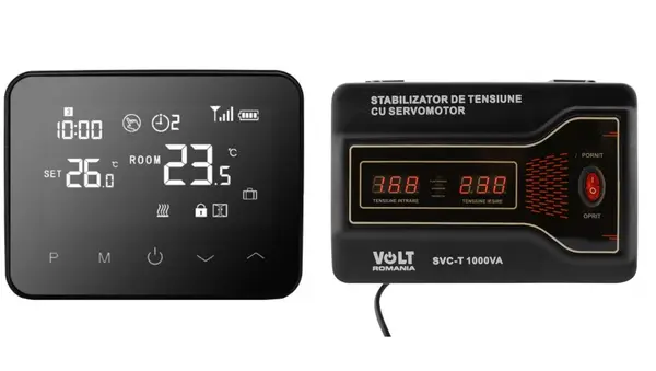 Set Termostat Inteligent WIFI TW-08-P si stabilizator servomotor SVC-T-1000VA 56921-defaultCombination