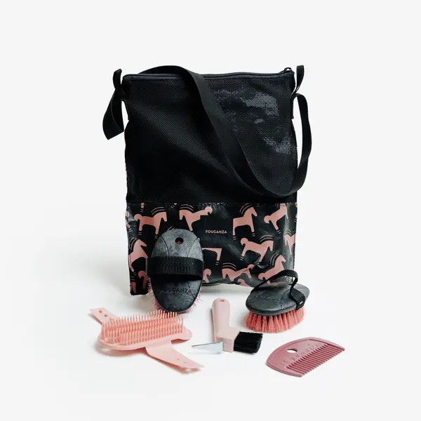SET ȚESĂLARE 5 piese Roz și negru Copii