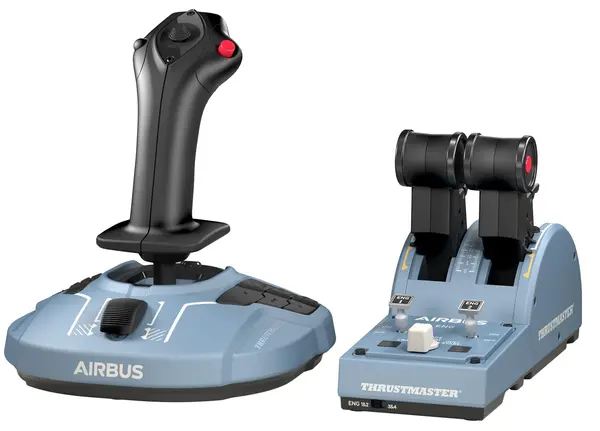 Set Thrustmaster - TCA Officer Airbus Edition, PC, albastru