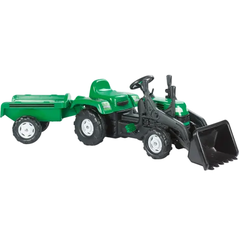 Set Tractor cu pedale, cu excavator si remorca, 3 ani+, Dolu 8048