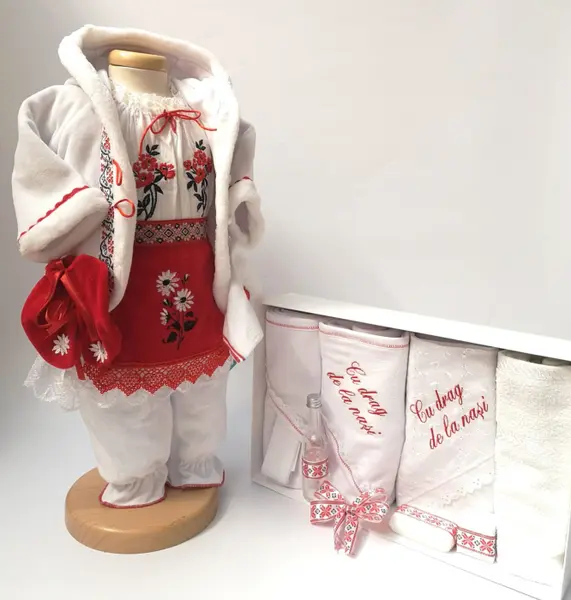 Set Traditional Botez Fetita - Costumas + Trusou