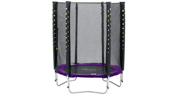 Set Trambulina Cu Plasa De Protectie Junior 140 Cm PLUM