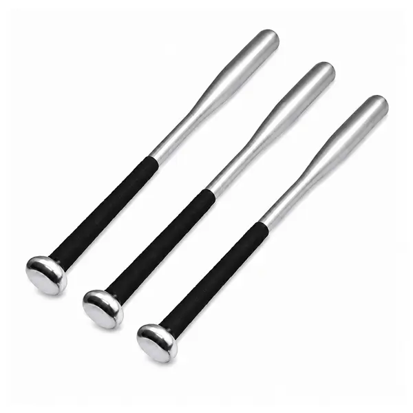 Set trei bate de baseball DEPOX , aluminiu, 63 cm, argintiu